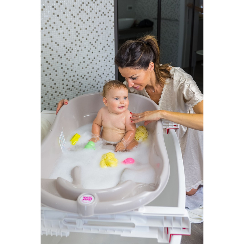Комплект ванночка Ok Baby Onda + подставка Белый