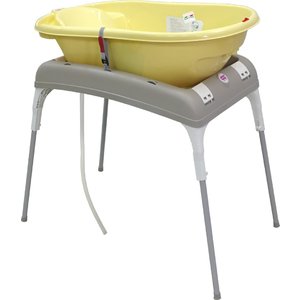 Комплект ванночка Ok Baby Onda + подставка Желтый
