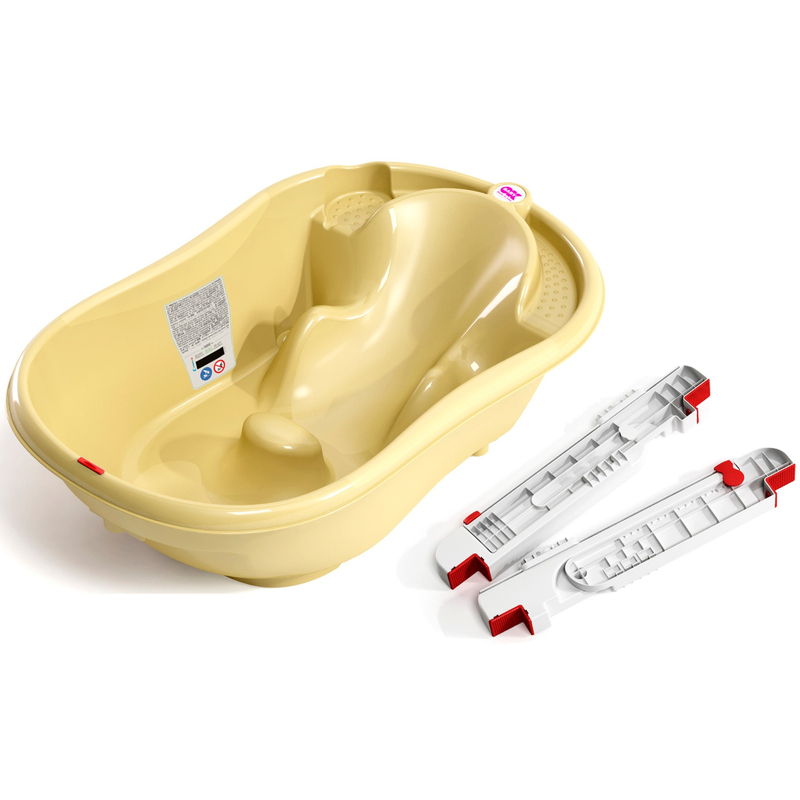Комплект ванночка Ok Baby Onda +  крепление для ванной Желтый