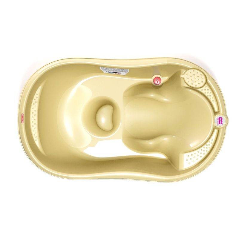 Комплект ванночка Ok Baby Onda +  крепление для ванной Желтый