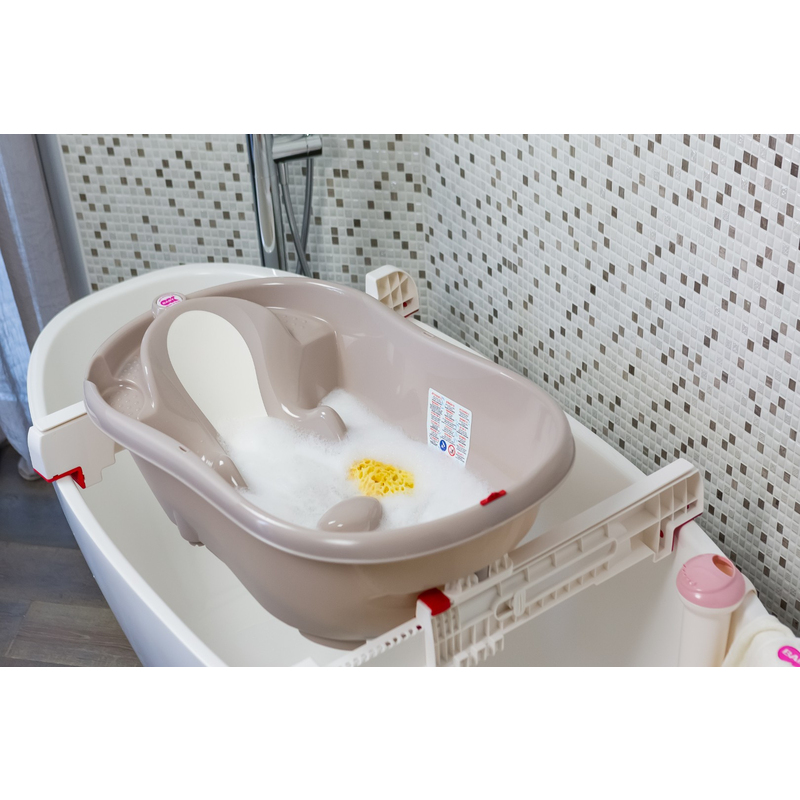 Комплект ванночка Ok Baby Onda + крепление для ванной Бирюзовый