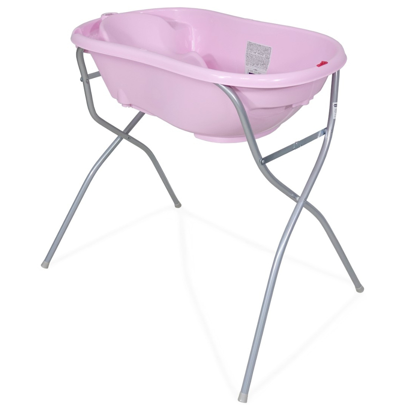Комплект ванночка Ok Baby Onda + Подставка Onda Розовый